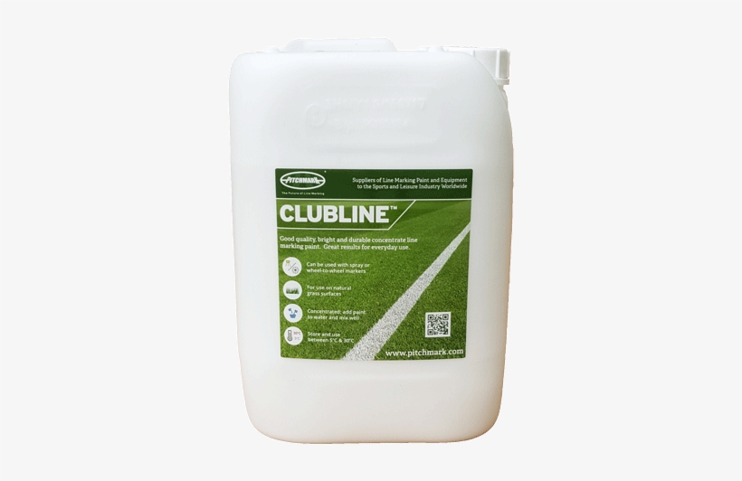 Image Of A 10 Litre Plastic Drum Of Clubline White - No Nonsense Line Marking Paint, transparent png download