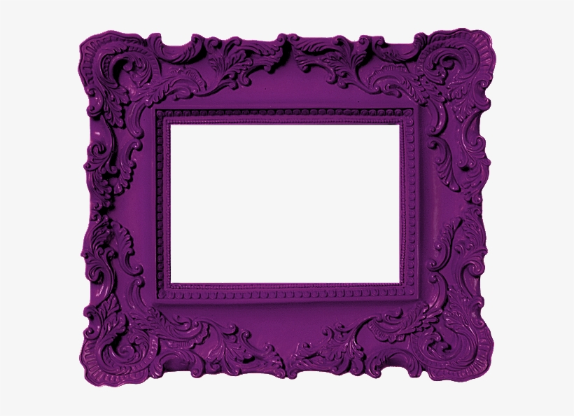 Purple Frame Most Beautiful, Girly, Purple, Dark, Color, - Pink Picture Frame, transparent png download