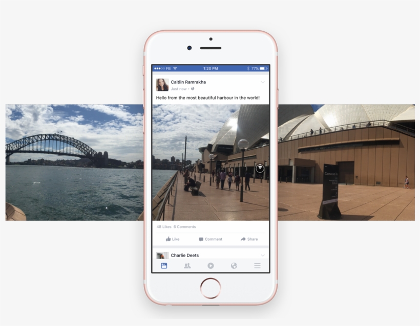Facebook Adds 360 Photo Viewing To Ios And Android - Sydney Harbour Bridge, transparent png download
