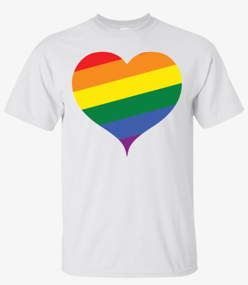 Rainbow Heart, Full Of Pride Month 2018 T-shirt - Heart, transparent png download
