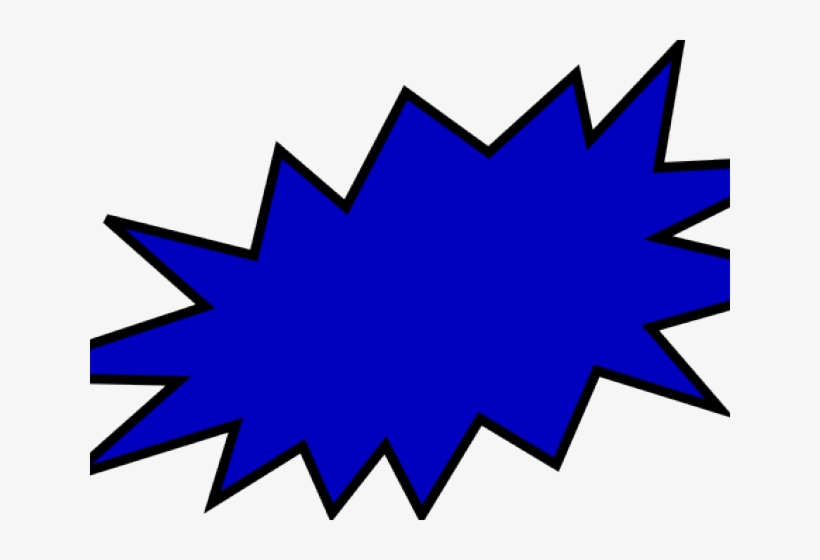 Blue Clipart Explosion, transparent png download