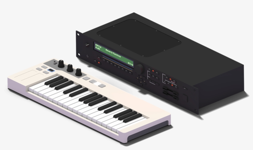 90s Digital Synth - Musical Keyboard, transparent png download