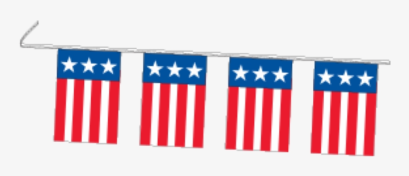 Patriotic Pennant Strings - Flag Of The United States, transparent png download