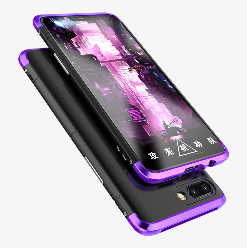 Ginmic Shield Aluminum Metal Frame Hard Pc Back Cover - Oppo R15 Phone Case, transparent png download