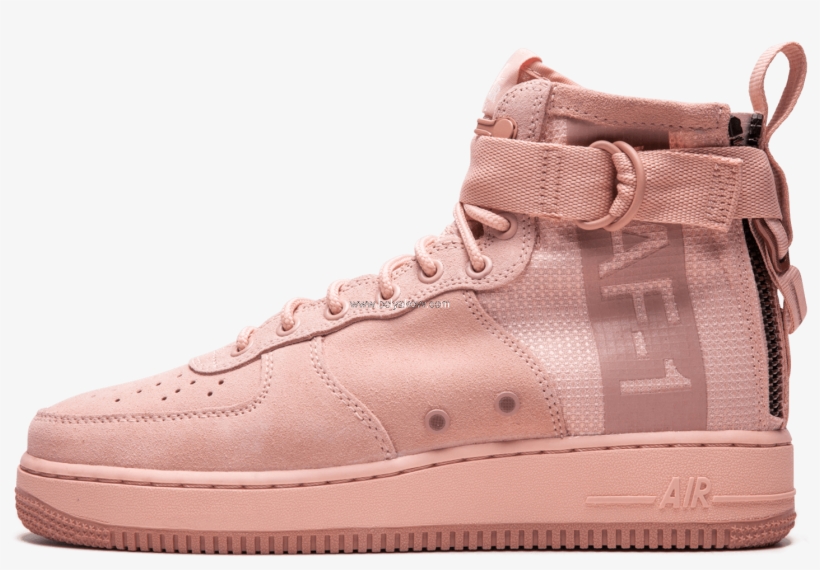 Last Nike Sf Af1 Mid Suede - Af1 Pink, transparent png download