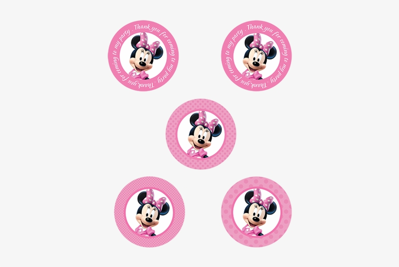 Week Ribbon Mouse Red Minnie Free Png Hq Clipart - Minnie Mouse In A Circle Pink, transparent png download