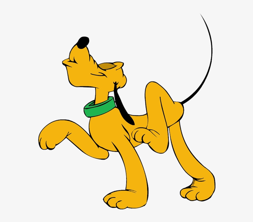 Pluto Playful Slipping Whistling Peeved Strutting - Cartoon, transparent png download