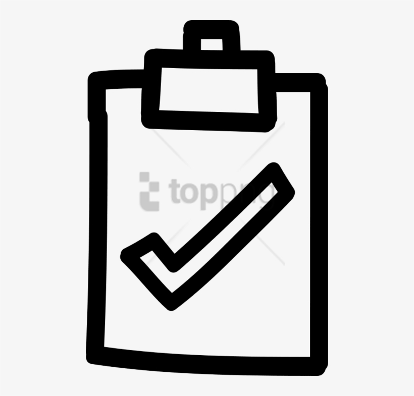Free Png Clipboard With Checkmark Hand Drawn Symbol - Conclusão Png, transparent png download