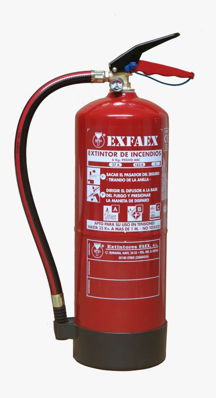 6kg 27a Esp - Extintor De Polvo Bc, transparent png download