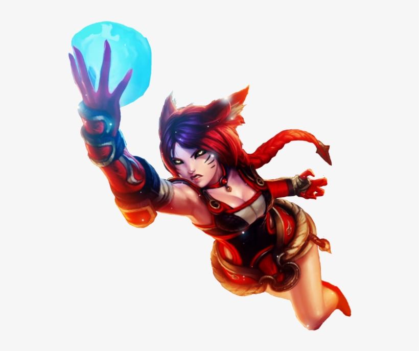 Ahri Red Photo Ahrired Zps2df4cd8e - Ahri Foxfire League Of Legends, transparent png download