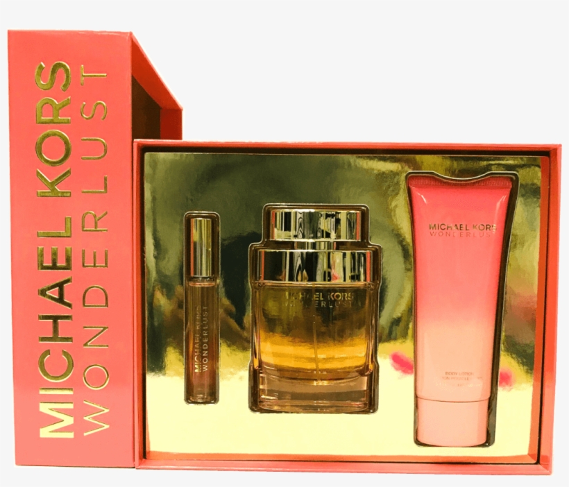 Michael Kors Wonderlust By Michael Kors 3 Pc Gift Set - Michael Kors Wonderlust Gift Set, transparent png download