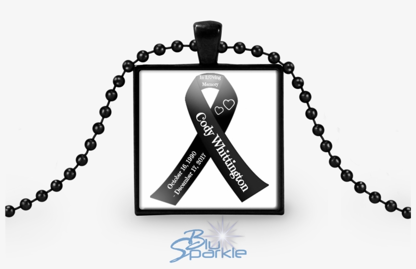 Personalized Awareness Ribbon Square Pendants - Contorno Da Nossa Senhora, transparent png download