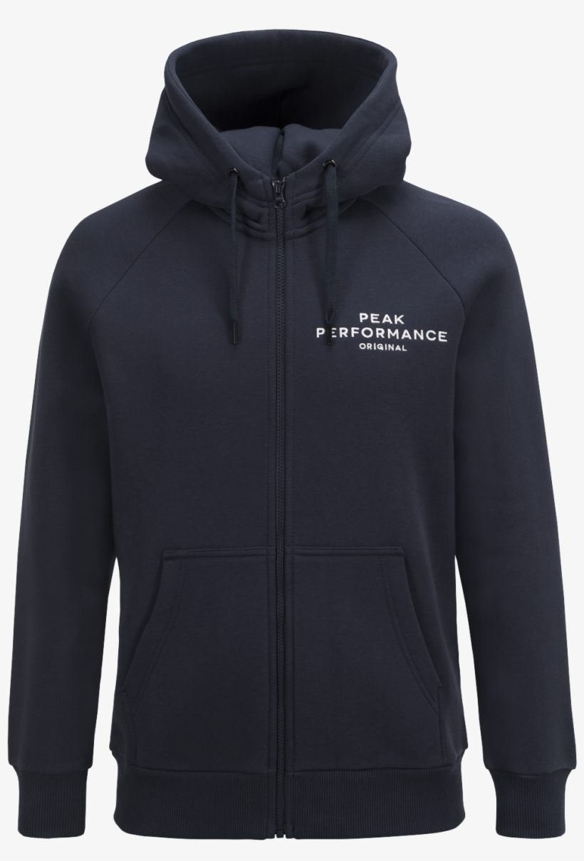Men's Logo Zip-up Hoodie Salute Blue - Peak Performance Hoodie, transparent png download