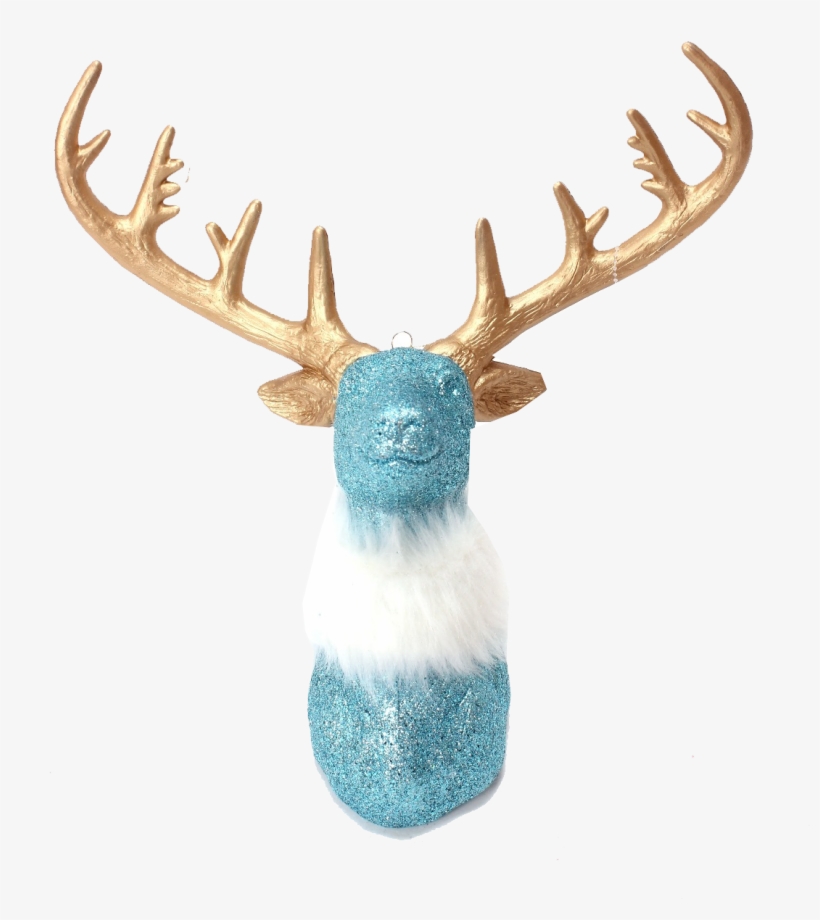 Downright Diva Reindeer Ornament With Boa - Reindeer, transparent png download