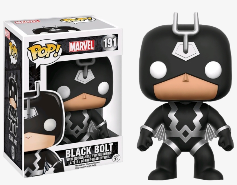 Black Bolt Pop - Black Bolt Funko Pop, transparent png download