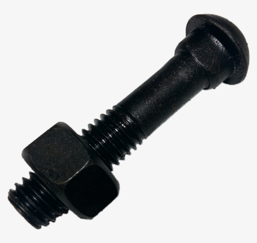 Button Head Oval Neck Rail Track Bolt Hex Nut 1/2" - Tool, transparent png download