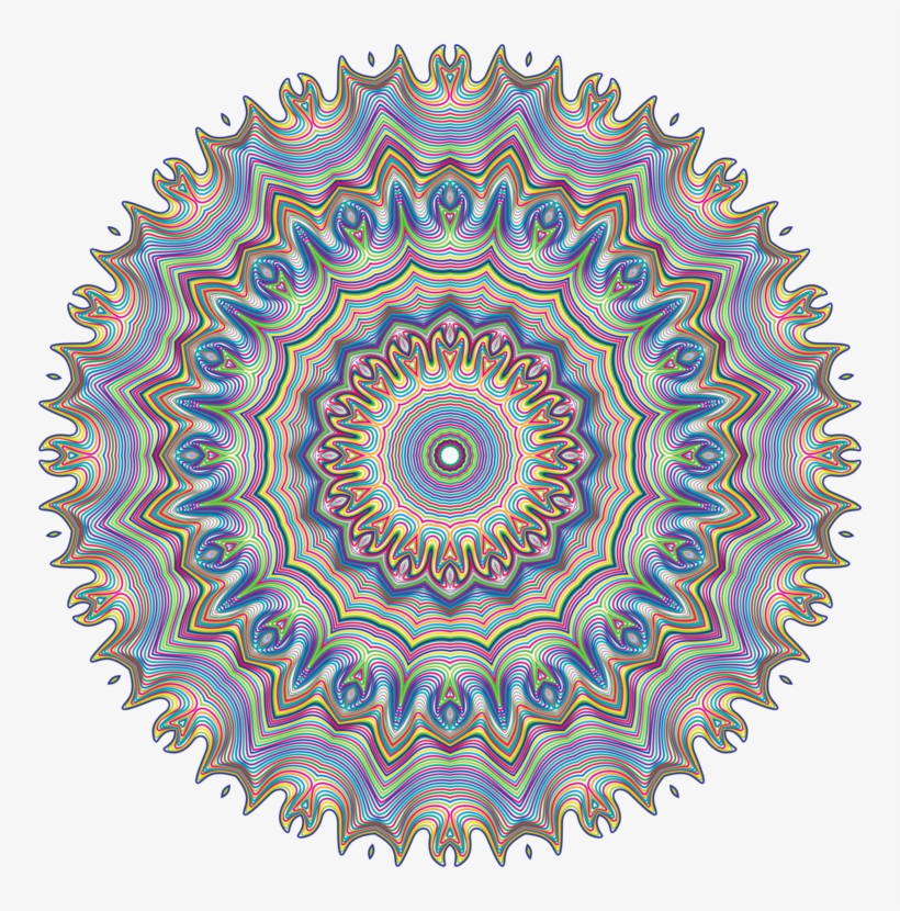 Picture Library Library Drawing Abstract Shape - Mandalas De Colores Azul, transparent png download