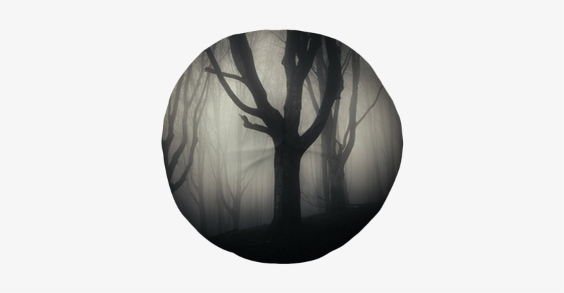 Halloween Night In A Spooky Forest Tufted Floor Pillow - Forest, transparent png download