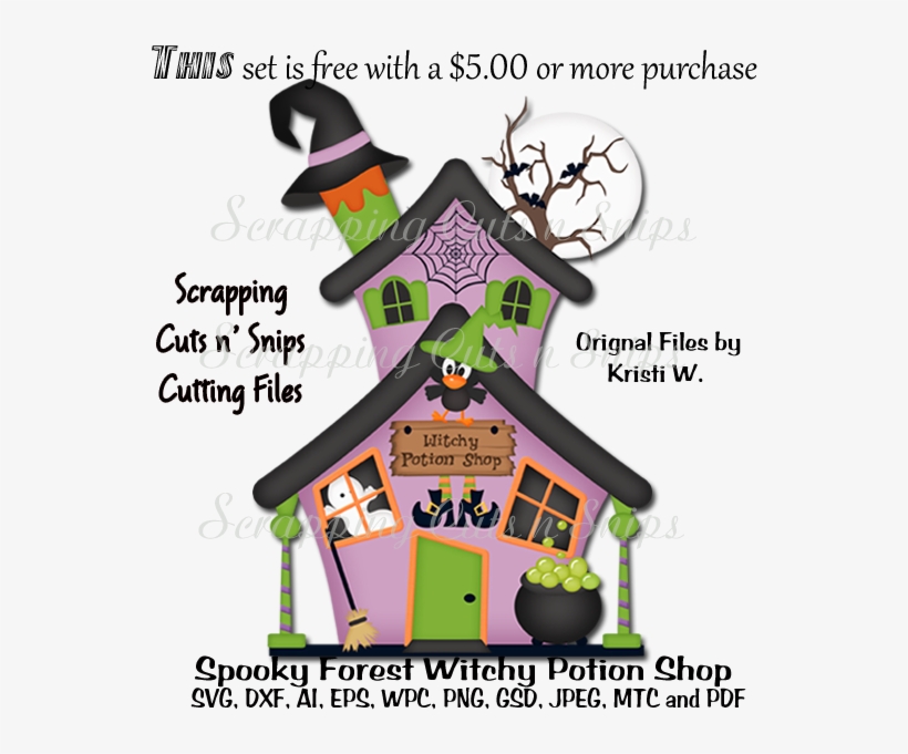 Spooky Forest Witchy Potion Shop Cutting File, transparent png download