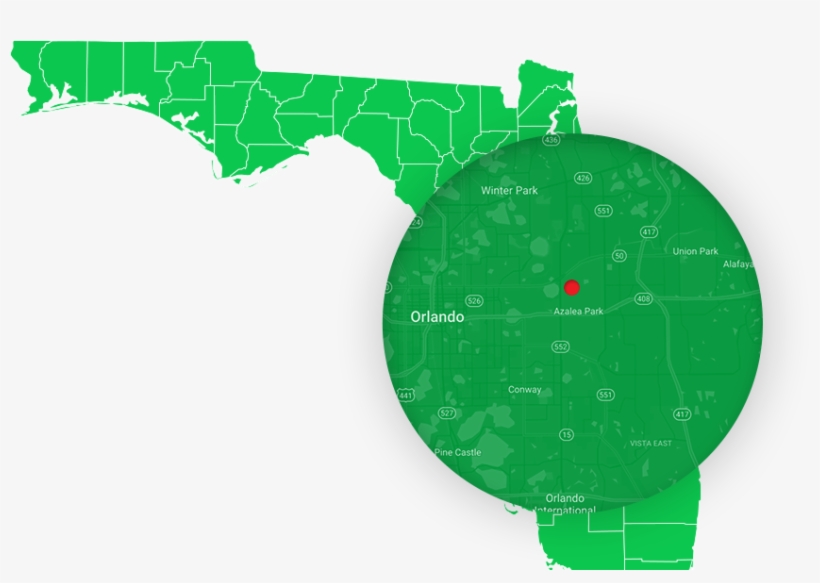 Orbita Fit - Map Of Florida, transparent png download