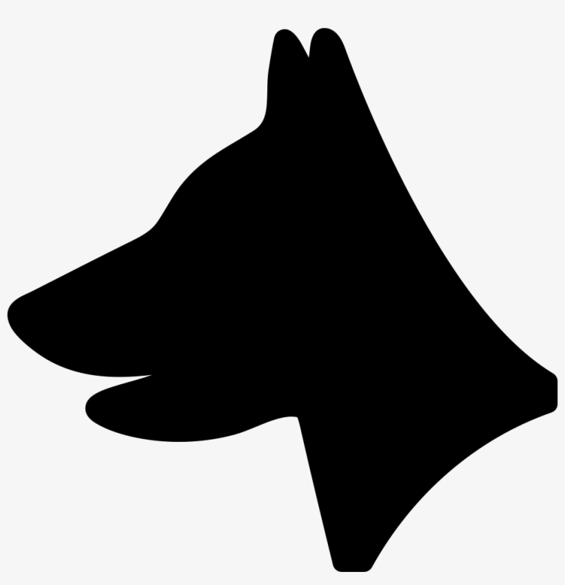 Dog Head - - Dog Head White Icon Png, transparent png download