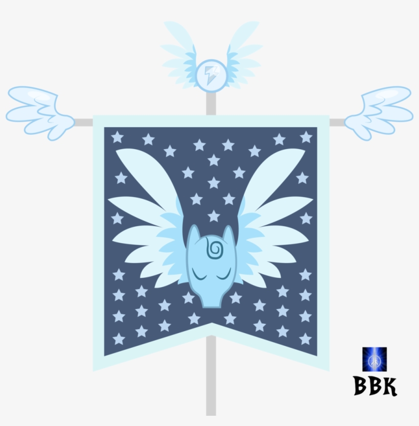 Bb-k, Eyes Closed, Flag, Hanging Banner, Hearth's Warming - Pegasus Flags, transparent png download
