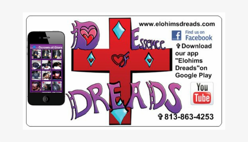 Blessings From Love Our Elohim's D'essence Of Dreads - Find Us On Facebook, transparent png download
