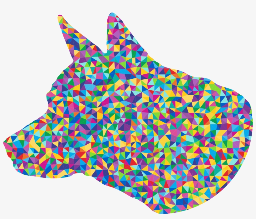 This Free Icons Png Design Of Low Poly Prismatic Dog, transparent png download