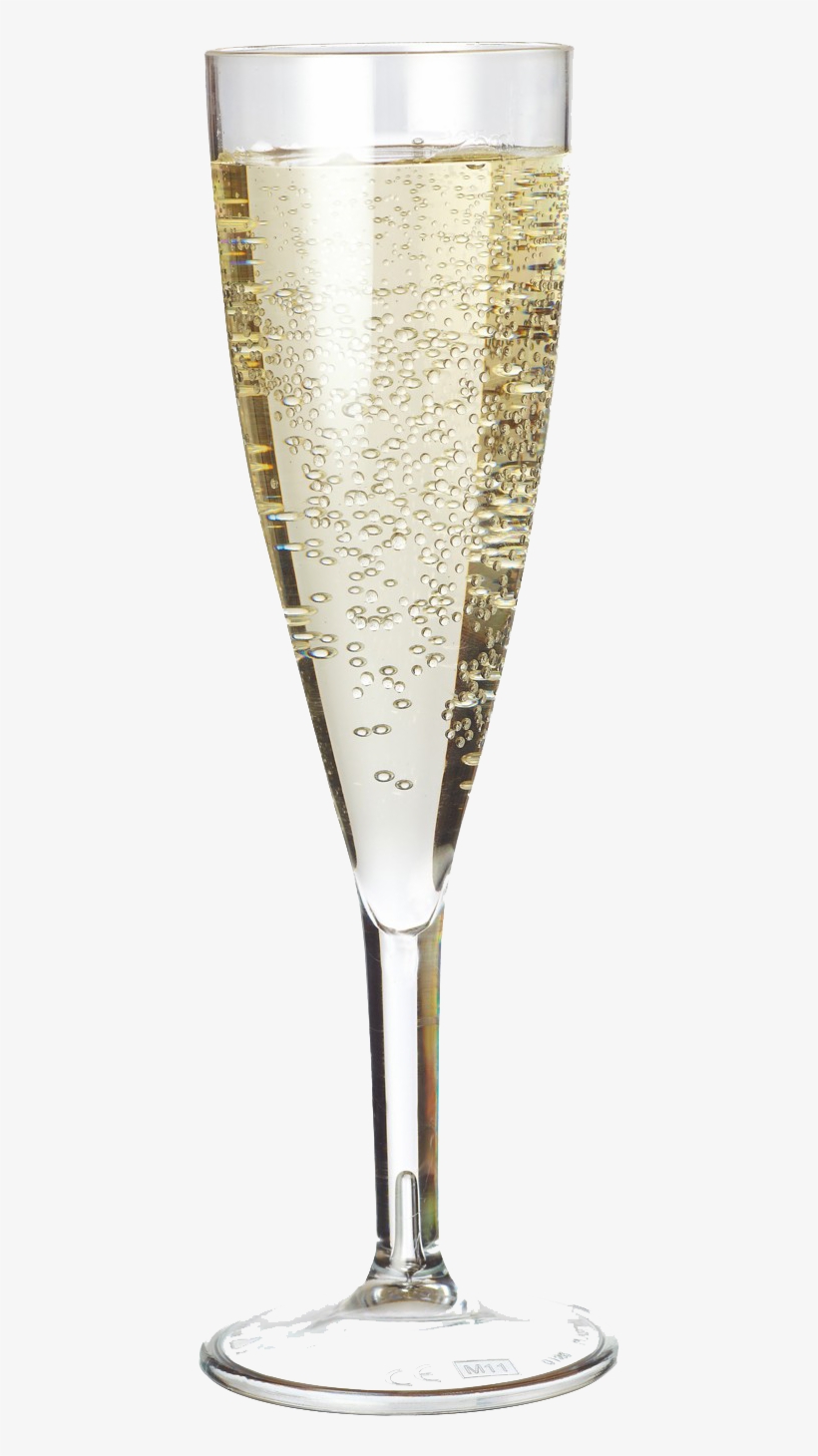 Source - - Plastico 643c Plastic Reusable Flute 150ml Lined, transparent png download