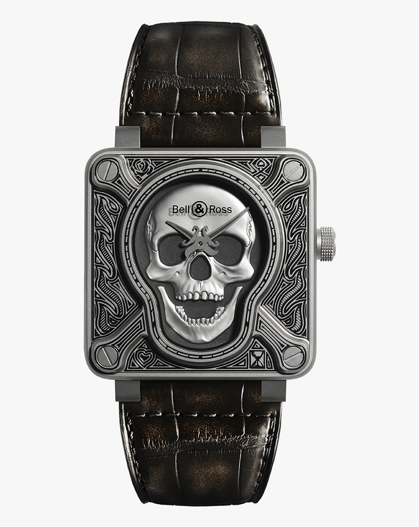 Burning Skull Bell And Ross, transparent png download