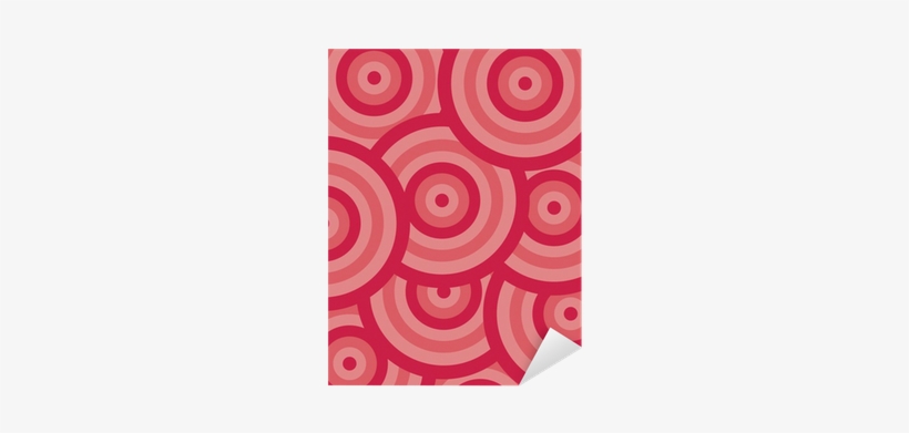 Vinilo Pixerstick Patrón De Círculo Rojo • Pixers® - Stock Illustration, transparent png download