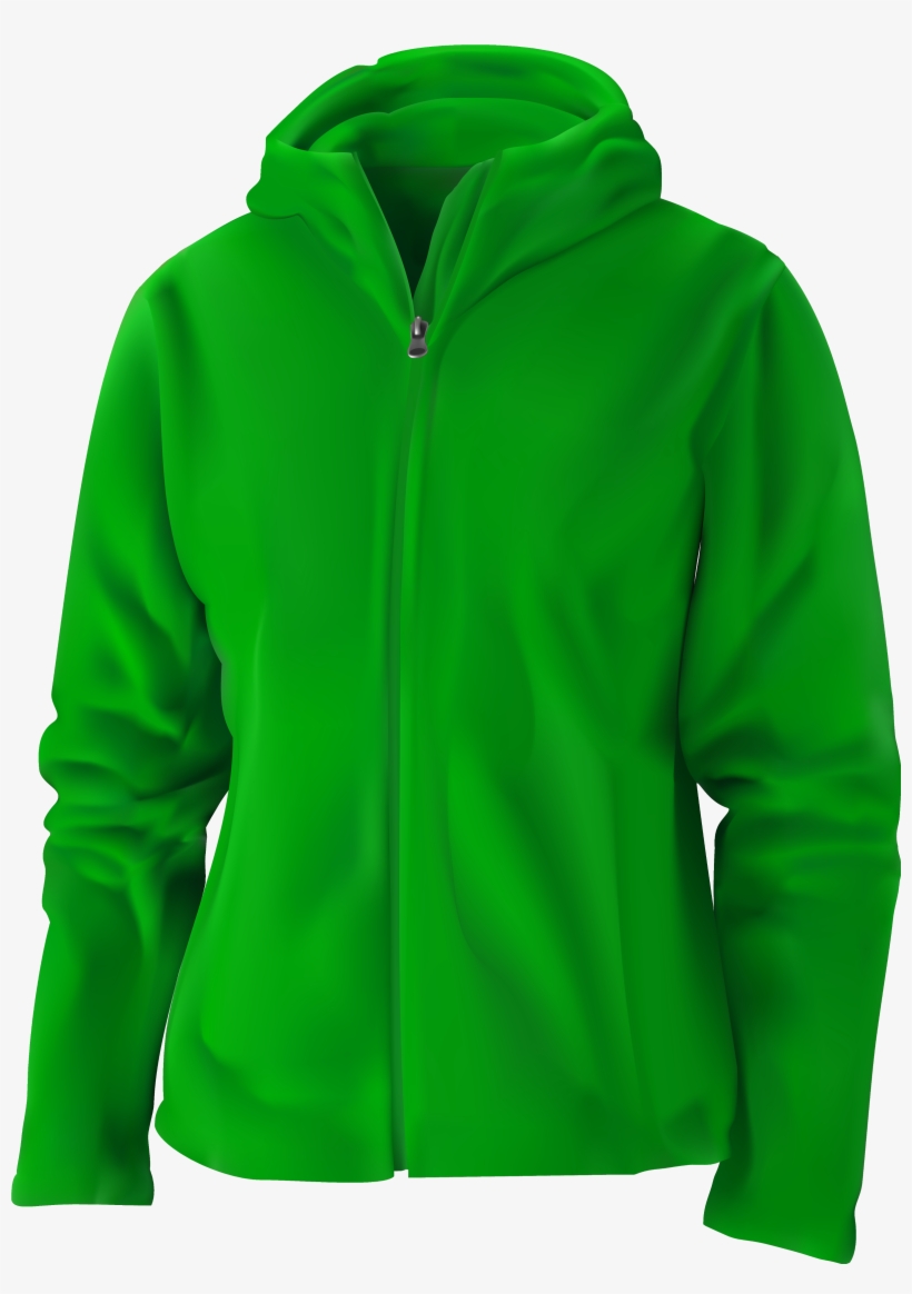 Green Hoodie Png Clipart - Clip Art, transparent png download