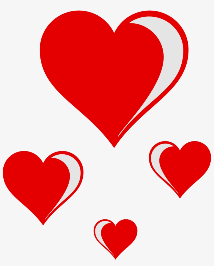 Hearts Png - Valentine Hearts Clip Art, transparent png download