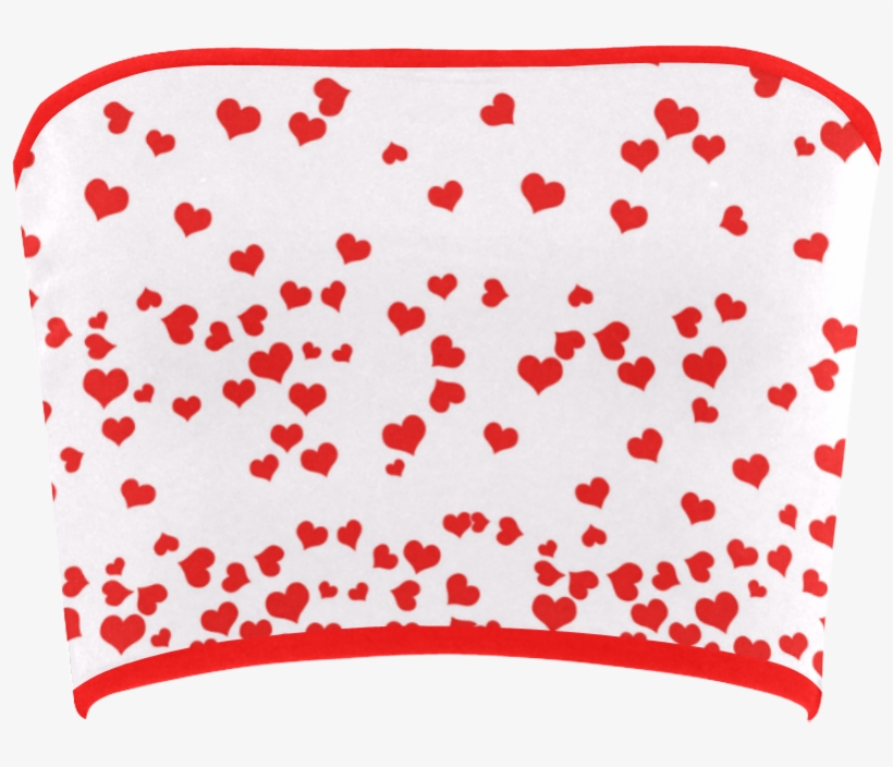 Red Falling Hearts On Pink Bandeau Top - Monster Buster Club Cathy, transparent png download