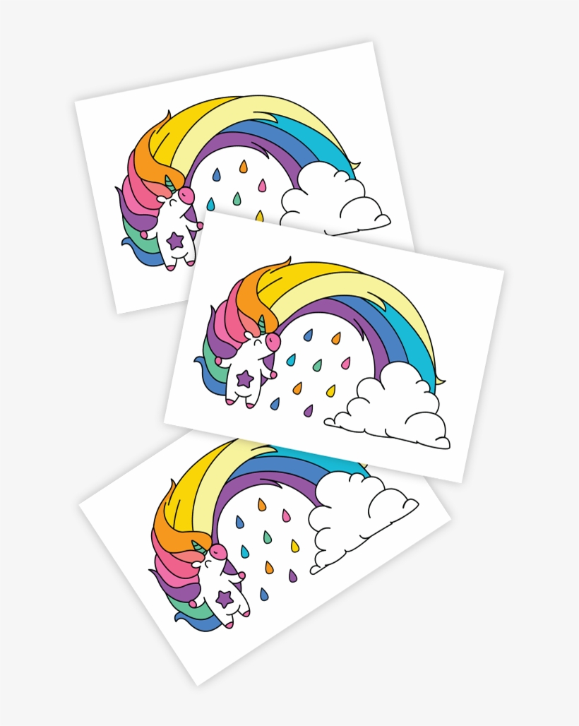 Little Unicorn - Temporary Tattoos Unicorns, transparent png download