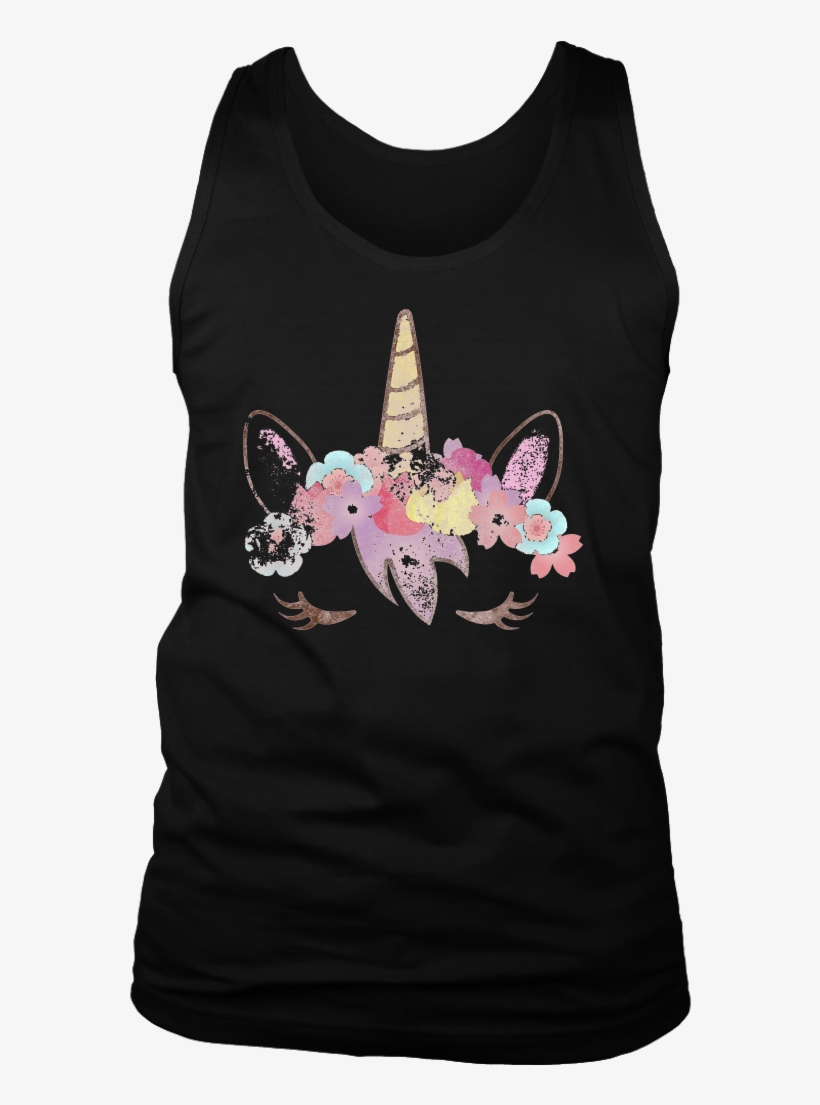 Vintage Cute Unicorn Face - Shirt, transparent png download