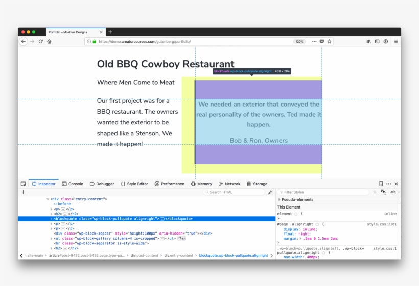 The Gutenberg Pull Quote Block Has A Class Of Wp Block - Project Gutenberg, transparent png download