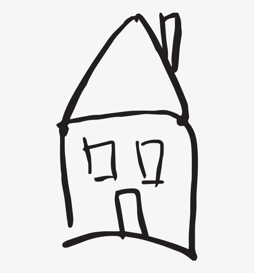 He Also Sketched The House In - Sketch, transparent png download