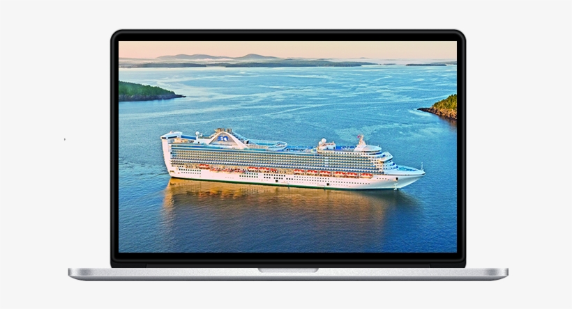 Laptop Cruise Ship - Book, transparent png download
