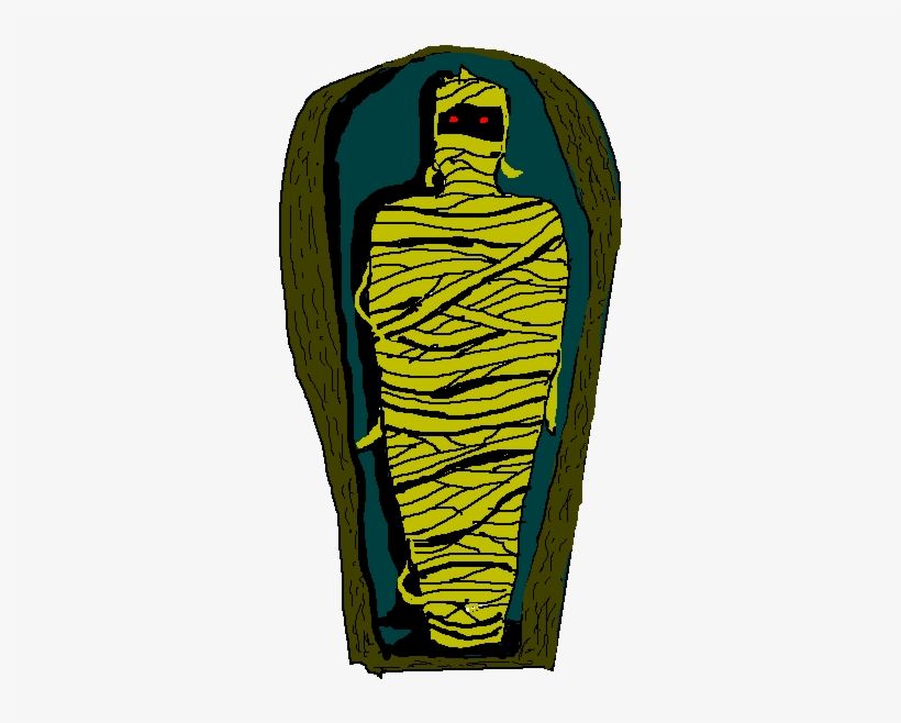 Free Mummy In Coffin Clip Art - Mummy, transparent png download