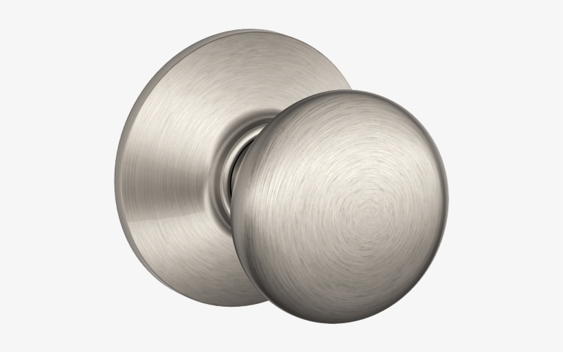 Door Knob Png - Schlage Lock Co Satin Nickel Plymouth Design Privacy, transparent png download