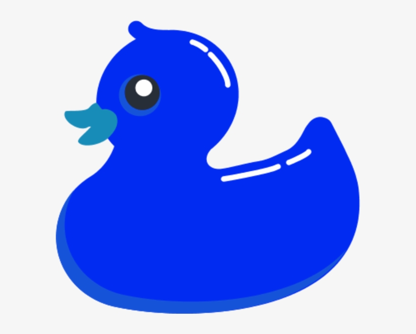 Rubber Duck Clipart - Blue Rubber Duck Clip Art, transparent png download