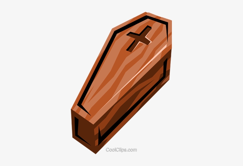 Coffin Royalty Free Vector Clip Art Illustration - Caixões Png, transparent png download