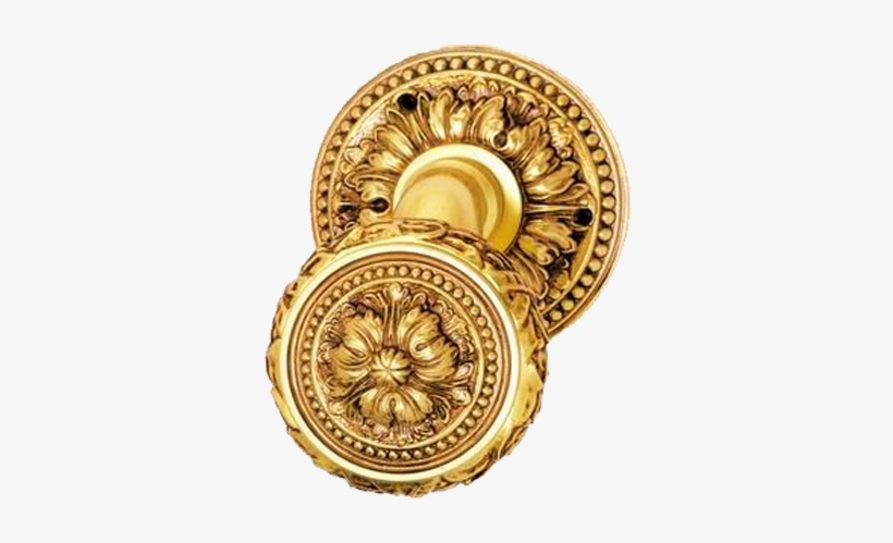 Door Knob On Rose - Gold, transparent png download