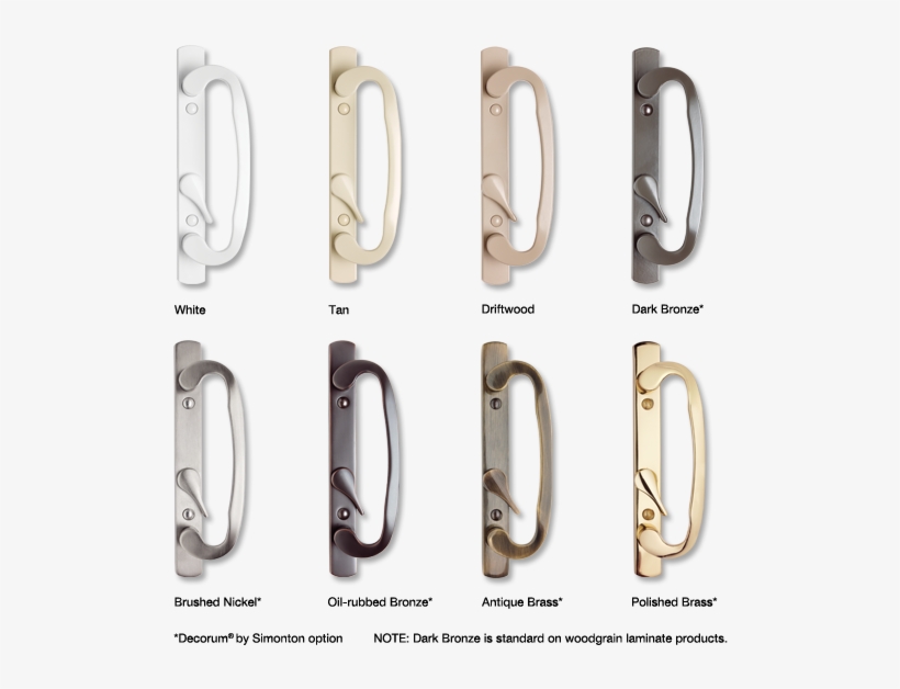 Door Hardware - Simonton Patio Door Hardware, transparent png download