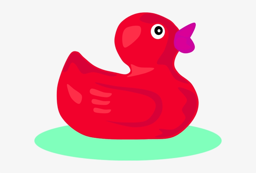 Rubber - Red Rubber Duck Clip Art Transparent PNG - 600x476 - Free