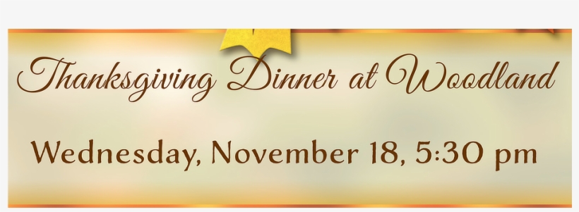 2015 Thanksgiving Dinner Banner2 - Baby Shop, transparent png download