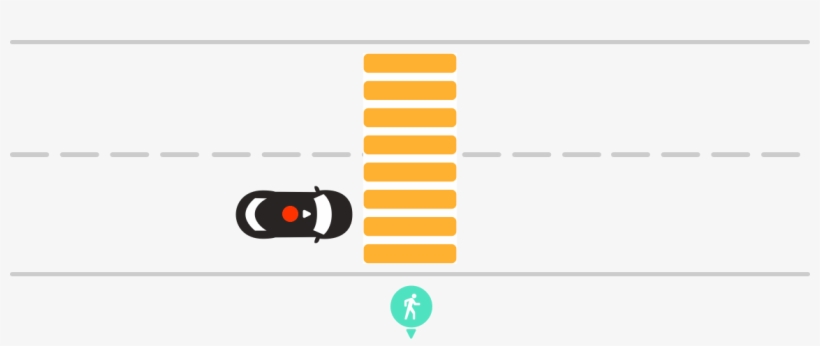 B, Crosswalk With A Pedestrian-b - Pedestrian, transparent png download