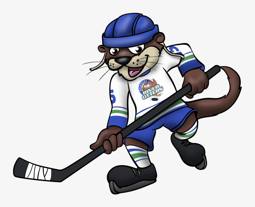 River Otters Training Camp Will Feature Off-ice Drills - Otter Playing Hockey, transparent png download