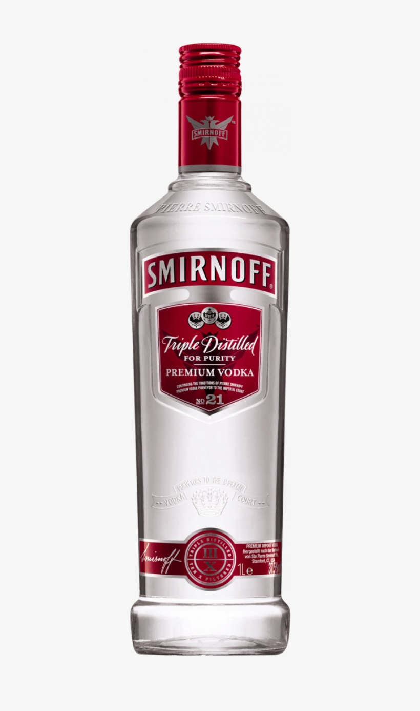 Smirnoff Classic Bottle Smirnoff Red, Lessons Learned, - Smirnoff Vodka, transparent png download